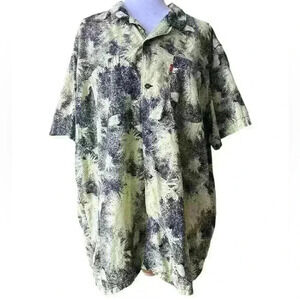 Levi Men’s Relaxed Relax Collared Button Up Shirt  Size Extra Large Short Sleeve